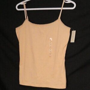 ANN TAYLOR Nude Beige Basic Camisole Tank Top - Size Small - NWT